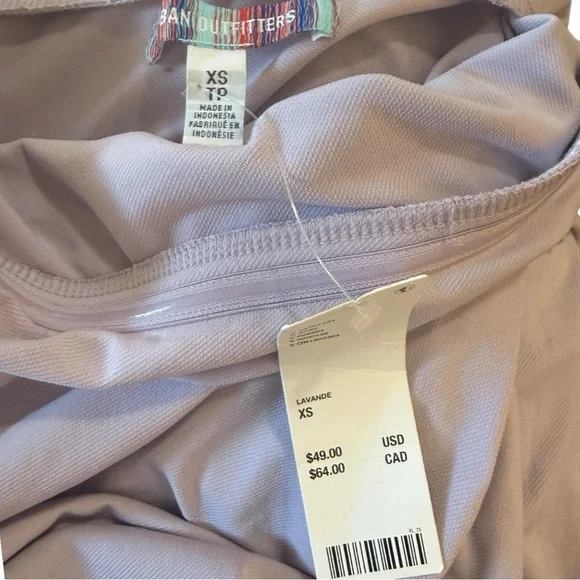 NWT Urban Outfitters Lavender Asymmetrical Hem Dress - Picture 4 of 4